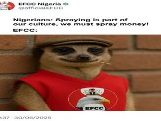 EFCC Issues Reminder to Nigerians on Naira Spraying