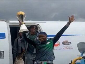 Cheers and Applause as Super Falcons Touch Down in Lagos (Video)