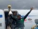 Cheers and Applause as Super Falcons Touch Down in Lagos (Video)