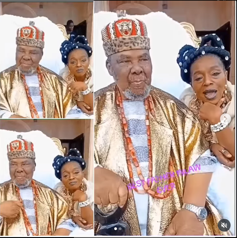 Actress Rita Edochie Showers Love on Pete Edochie, Calls Him the World’s Best Father-in-Law