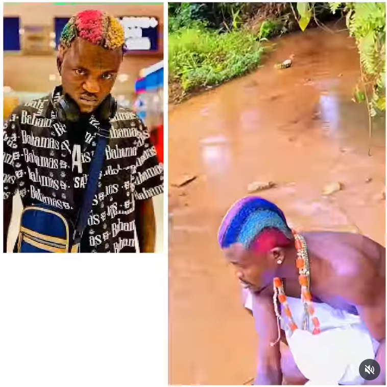 Singer Portable Shares Video Performing Head-Washing Ritual by the River